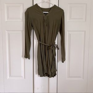 Banana Republic Olive Green Shirtdress